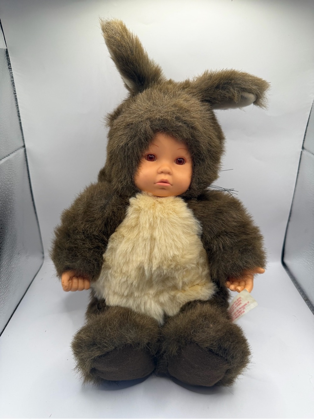 1998 Anne Geddes Baby Squirrel Plush Doll Woodland Collectible